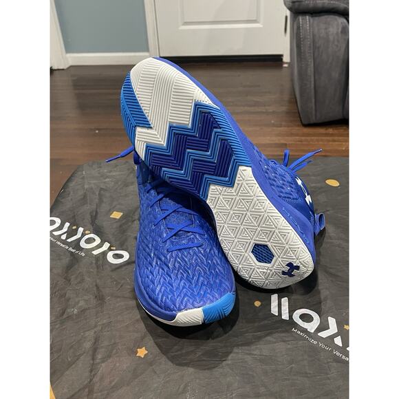 New Men’s Sz 14 Under Armour UA HOVR Havoc 4 Clone Basketball Shoes Blue. - Picture 5 of 6